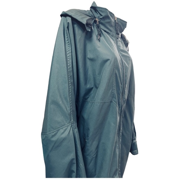 EMS Anorak Raincoat Forest Green Hooded Size Small - Picture 2 of 9